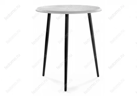 Журнальный столик Абелия бетон белый / черный матовый