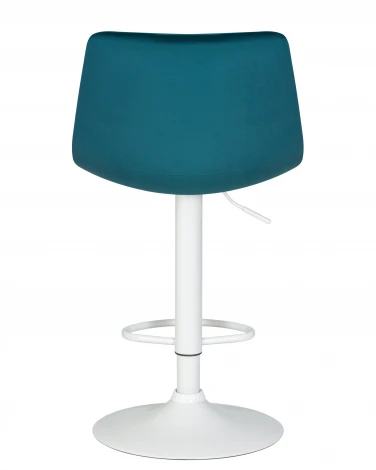 Стул барный TAILOR WHITE (морской волны велюр (MJ9-99))