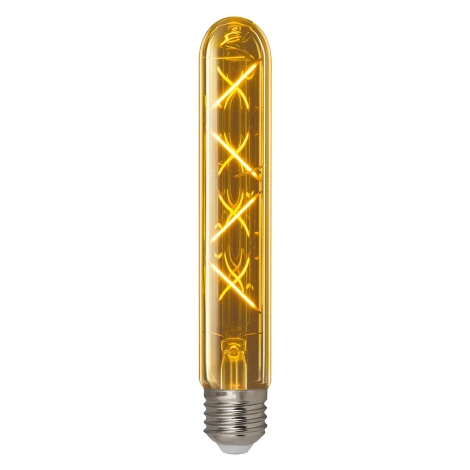 Лампа светодиодная форма «цилиндр», янтарная колба Uniel Vintage LED-L32A-4W/GOLDEN/E27 GLV21GO