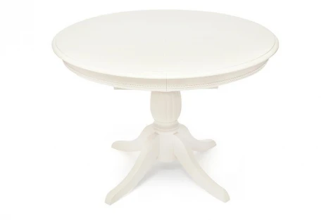 Стол обеденный LEONARDO (Леонардо) pure white (402) (дерево гевея/мдф)