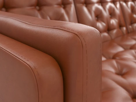 Диван Arsko Айверс Б венге оранжевый кожзам