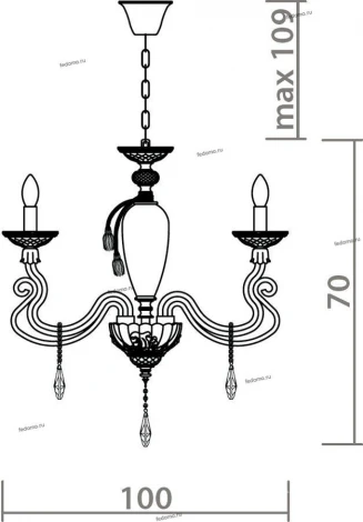 Подвесная люстра Divinare Simona 5125/12 LM-15