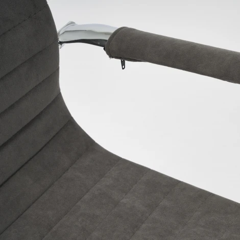 Кресло URBAN-LOW серый (флок)