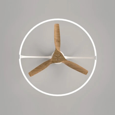 Потолочная люстра с вентилятором Mantra Nepal 7532 (LED, 220V, голосовое управление, пульт управления, управление смартфоном, круглые)