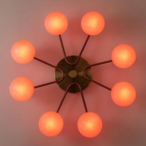 Потолочная люстра RGB на штанге Citilux Адам Смарт CL228A183 (LED, 220V, умный дом - Алиса, Маруся, Салют, шарики)