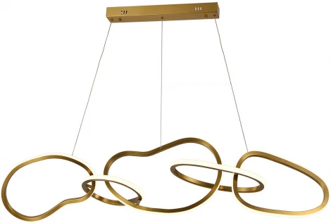 Подвесной светильник светодиодный Kink Light Сена 07609-5AL,36 латунь Led 100W