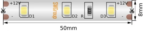 Светодиодная лента SWG SWG260 SWG260-12-4.8-W-66-M