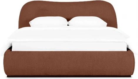 Кровать Patti без подъемного механизма ОГОГО (арт.831404), (Букле,Ткань/Терракотовый)