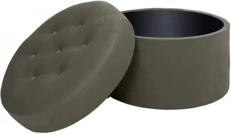 Пуф Barrel большой ОГОГО (арт.334322), (Ткань/Серый)