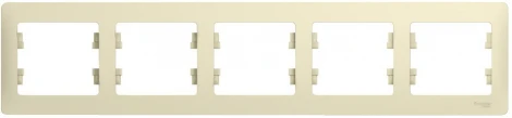 Рамка на 5 постов (бежевый) Systeme Electric GSL000205