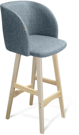 Стул барный SHT-ST33/S65 синий лед/прозрачный лак Sheffilton 5630449301