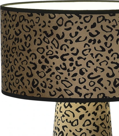 Настольная лампа ST Luce Jackie SL1354.614.01 Леопардовый/Леопардовый, Черный E27 1*40W (220V, круглые)