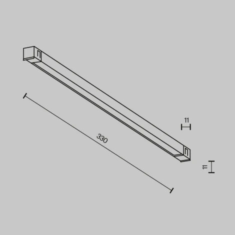 Трековый светильник низковольтный светодиодный 48V 6W 3000K Maytoni Technical Basis TR240-2-6W3K-B