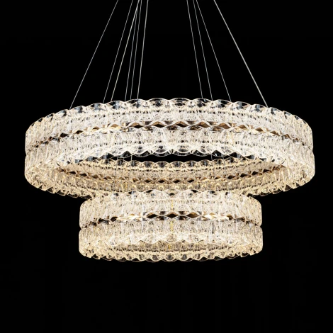 Подвесная люстра светодиодная с пультом с регулировкой цветовой температуры Modelux ML.8185.800.500 GD