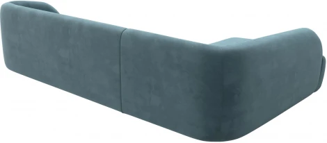 Диван угловой Лига-041 левый угол (Бирюзовый/Велюр) Лига Диванов арт.122187L