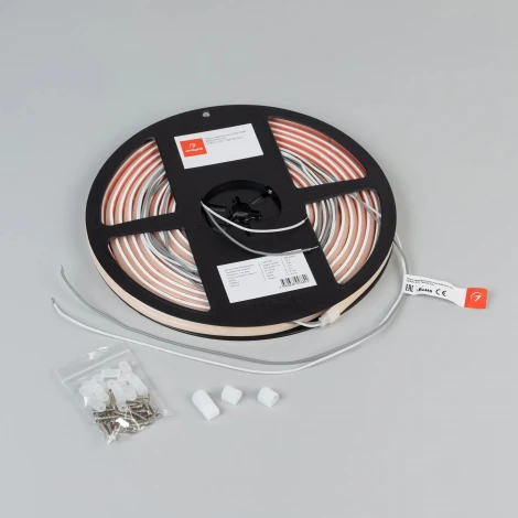 Светодиодная лента герметичная COB-PSW-X480-8mm 24V Warm2700 (6 W/m, IP67, TWP100, 5m) (Arlight, CRI>90) 060453