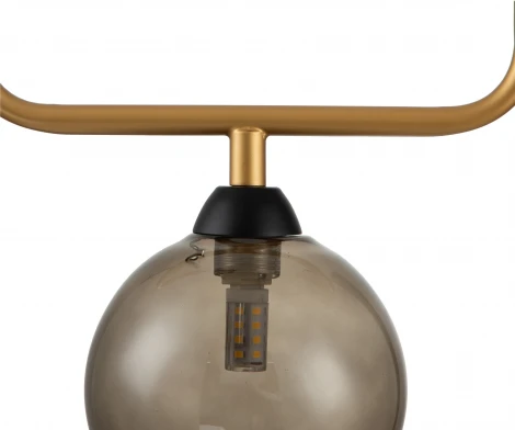 Подвесной светильник Piano V000173 (11021/1P Smoke) (220V, на тросе, шар)