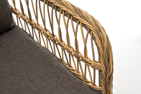 "Цесена" кресло плетеное из искусственного ротанга, цвет соломенный 4SIS арт.УТ-00006747