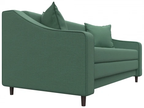 Диван прямой Лига-071 (ЛДСП,Брус,Фанера/Дерево/Рогожка/Зеленый) Лига Диванов 129654