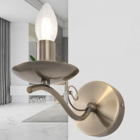 Бра Arte Milano Amalfi-9934 339934/1W AB (220V, подсвечник, свеча)