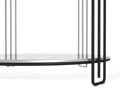 Столик кофейный Sheffilton SHT-CT34 черный муар/белый мрамор от фабрики Sheffilton