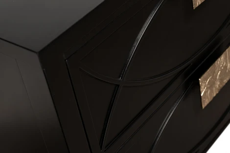 Тумба прикроватная черная 60*50*40см Garda Decor арт.151SV-00008