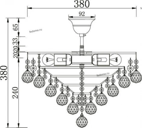 Потолочная люстра Maytoni Gala DIA783-CL38-6-G