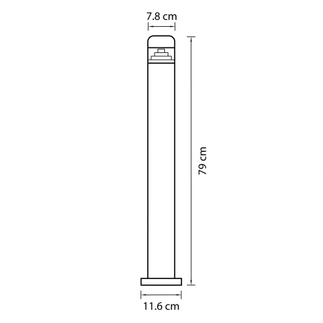 Наземный светильник Lightstar Raggio 376707 (LED, 220V, IP55)