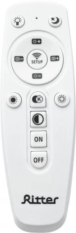 Потолочная люстра светодиодная, со спотами, с ДУ Ritter Novita 52098 0