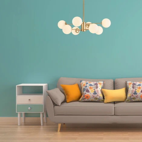 Потолочная люстра на штанге Roundi Brass L8 By ImperiumLoft Roundi01 (220V)