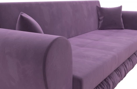 Диван-книжка Лига-045 (Сиреневый/Микровельвет) Лига Диванов арт.122335