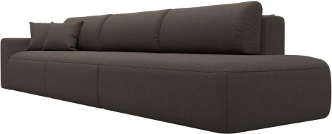 Диван прямой Лига-036 НПБ Модерн Лонг подлокотник слева Лига Диванов (Рогожка) арт.124211L