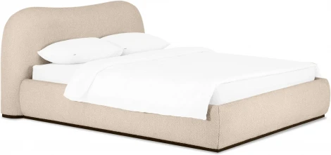 Кровать Patti без подъемного механизма ОГОГО (арт.831400), (Ткань,Букле/Бежевый)