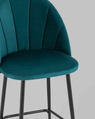Стул полубарный Stool Group Логан велюр изумрудный УТ000035470