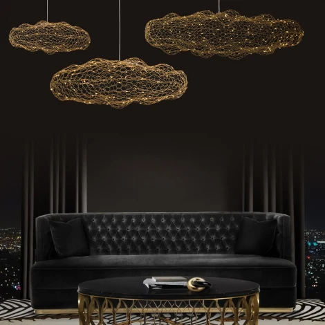 Подвесной светильник Loft It Cloud 10247/700 Gold (LED, 220V, на тросе, ветки)