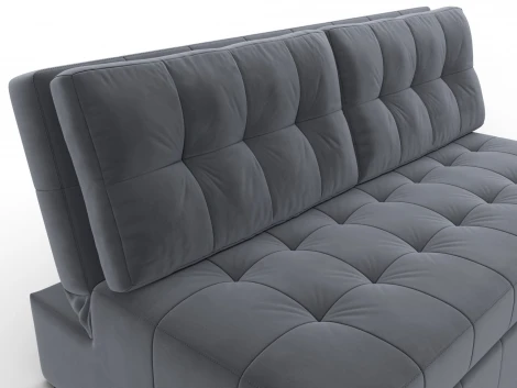 Диван прямой Лига-107 (160) (ЛДСП,Брус,Фанера,Велюр/Серый) Лига Диванов 134920