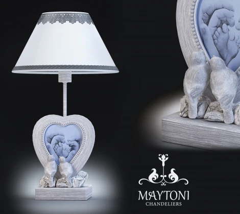 Интерьерная настольная лампа Maytoni Bouquet ARM023-11-S