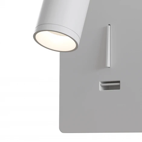 Настенный светильник с usb-портом (бра для чтения) Mirax 3000К 3Вт IP 20 LED Maytoni Technical C041WL-L3W3K (220V, выключатель)