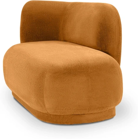 Кушетка Lucca левая ОГОГО (арт.865104), (Искусственный мех/Коричневый)