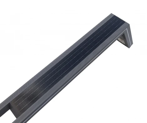 Уличный наземный светильник серый 220V LED 30W (4000K) c пультом ДУ, декоративная подсветка синяя, с солнечной батареей Kink Light Миле 09201-F(220V/Solar),16(05)