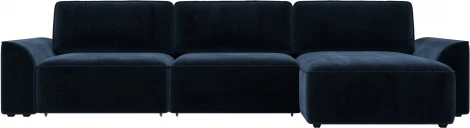 Диван угловой Лига-048 НПБ лонг Лига Диванов (Велюр) арт.128501
