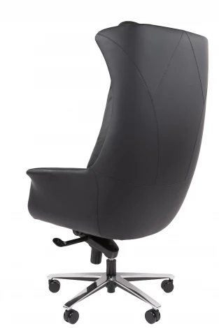 Офисное кресло Chairman 523 Россия нат.кожа/экокожа черная 7213056