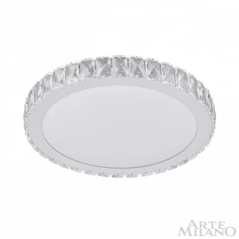 Потолочный светильник круглый Arte Milano 310122/D400 NI (регулировка яркости, LED, 220V, пульт управления, круглые)