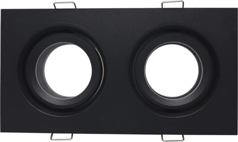 Встраиваемый светильник ST Luce ST255.428.02 Черный GU10 2*50W IP65 (220V)