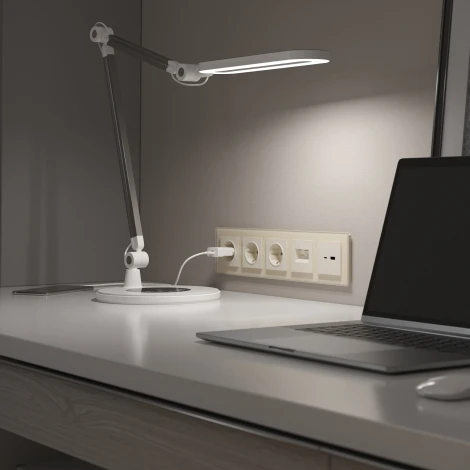 Рамка на 5 постов (молочный, стекло) W0051141 Werkel (a058817)