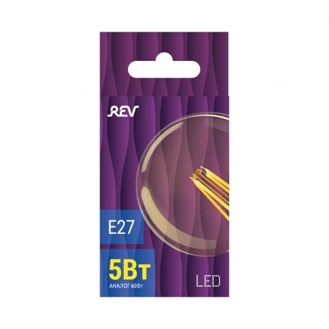 Лампочка светодиодная филаментная REV 32433 1