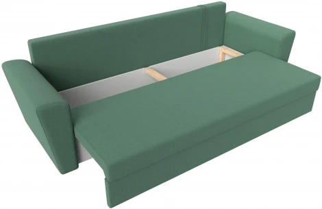 Диван прямой Амстердам Лайт (Зеленый/Рогожка) Лига Диванов арт.121136