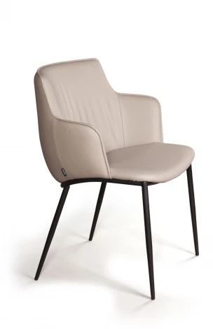 Стул с подлокотниками Top Concept Sofia, экокожа soft-touch, серый