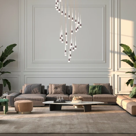 Потолочная люстра каскадная Lightstar Cone 757361 (LED, 220V, на проводе)