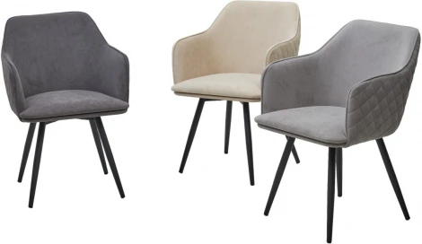 Стул M-City FORT 360 град. поворот. B03 Бежевый, велюр / черный каркас,